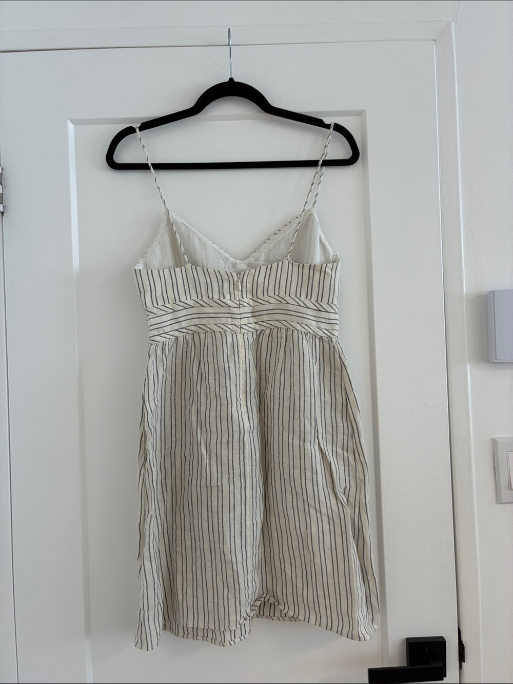 THEORY STRIPED LINEN DRESS - Picture 3 of 4